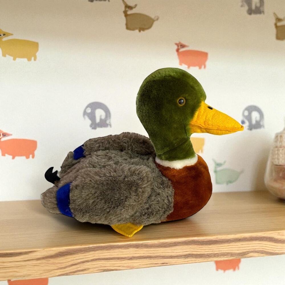 R. Dakin VTG 1981 Stuffed Mallard Duck Animal Plush Plush Toy Made In Korea